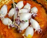 Foto langkah ke 5 dari resep Cumi Isi Tahu Masak Habang.