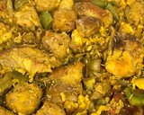 Foto del paso 5 de la receta: Paella Valenciana con alcachofas, albóndigas y arroz integral
