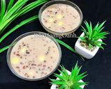 Hình bước làm 4 của món Chè Đậu Đỏ Khoai Lang Viên Nấu Nước Cốt Dừa