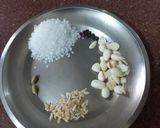 A picture of step 1 of Khus Thandai (milkshake).