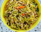 Foto langkah ke 6 dari resep Tumis Bunga Pepaya.
