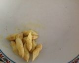 A picture of step 1 of Tagliolini with Asparagus Cream, Scallops, and Bottarga.