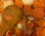 Tárkonyos zöldbableves recept fázis 2 fotója