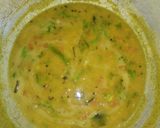 A picture of step 4 of Surati daal.