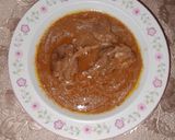 A picture of step 8 of Mutton Quorma.