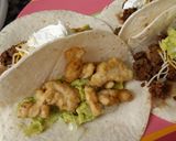 A picture of step 3 of Fresh Fish Soft Taco while on vacation.