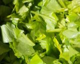 A picture of step 1 of Sarson Palak And Bathua Saag.