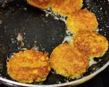 A picture of step 3 of Chickpeas tikki (patties).