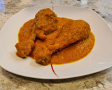 Foto del paso 8 de la receta: Jamoncitos de pollo en salsa de puerros, calabacín y manzana