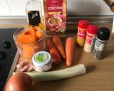 Foto del paso 1 de la receta: Crema de calabaza y zanahoria con Thermomix 🎃🥕