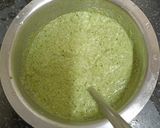A picture of step 3 of Moong Bean Dhokla.