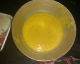 A picture of step 2 of Cut mirchi bhajji.