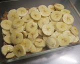 A picture of step 6 of S's banoffee pie (very easy).