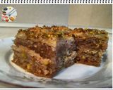 A picture of step 5 of Baklava with Pistachios and Walnuts.