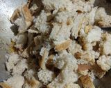 A picture of step 1 of Brown Bread Upma.