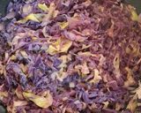 Foto del passaggio 4 della ricetta Cavolo Cappuccio Rosso e Bianco in Padella