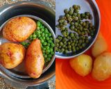 A picture of step 1 of Potato Peas Stuffed Jowar Flour Paratha. Smart, Spicy And Super.