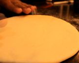 A picture of step 4 of Garlic butter naan.
