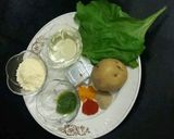 A picture of step 1 of Cheesy spinach bundles.