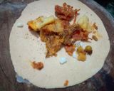 A picture of step 3 of Potato carrot and peas Paratha.