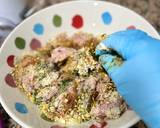 Foto del paso 4 de la receta Bolitas de pollo con pistachos 🐣 🌰 🥜 🍀