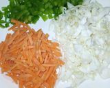 A picture of step 2 of Chilli Pasta.
