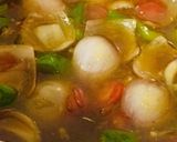 A picture of step 2 of Wonton surprise 👍❤️👍.