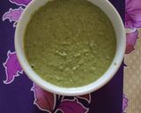 A picture of step 3 of Leftover Dhokla chutney.