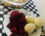 Foto del paso 1 de la receta: Crema de Beterraga Lotús Inhame Nabo con toque de Castaña 🥣😋👌