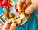 A picture of step 6 of Spinach cheese Ball 🧀 palak cheese Balls.