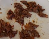 A picture of step 3 of My Smoked Sausage and smoked cheese Pasta.😊.