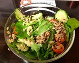 A picture of step 3 of My Spinach, Cucumber Salad & wholegrain rice + Quinoa 😻.