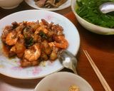 Hình bước làm 6 của món Tôm rang thịt