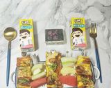 蟹肉棒小肉豆起士烘蛋蔥抓餅串串(厚燒熱壓三明治機小小v)的食譜步驟6照片