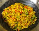 A picture of step 7 of Garlic Turmeric Rice.