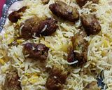 A picture of step 5 of Seekh Kabab Pulao.