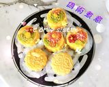 流心奶黃月餅/ 立體花藝月餅的食譜步驟8照片