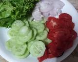 Vegetables salad recipe step 1 photo
