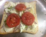 A picture of step 3 of Grilled Veg Cheese sandwich.