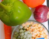 A picture of step 2 of Kathi Rolls (Frankie Veggies).