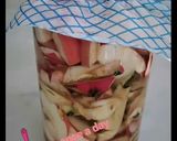 A picture of step 3 of Apple cider vinegar (from apple cores).