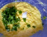 A picture of step 6 of Makai dhokla.