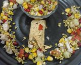 A picture of step 5 of Sprouts chaat.