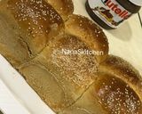 A picture of step 7 of Nutella bread 🥯.