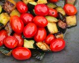 Foto del paso 2 de la receta Rigatoni Con Calabacín y Cherries a la Mantequilla, Panceta y Salsa de Vino Blanco