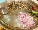 A picture of step 2 of Banana blossom(vazhaipoo poriyal) fry.