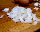 Foto del paso 1 de la receta: Revuelto de huevo con champiñones