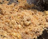 Gambar langkah 4 resipi Nasi Goreng Daging.