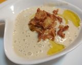Foto del paso 7 de la receta Merluza al vapor con crema de calçots. Receta 5*