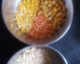 A picture of step 1 of Panch dal khichdi.
